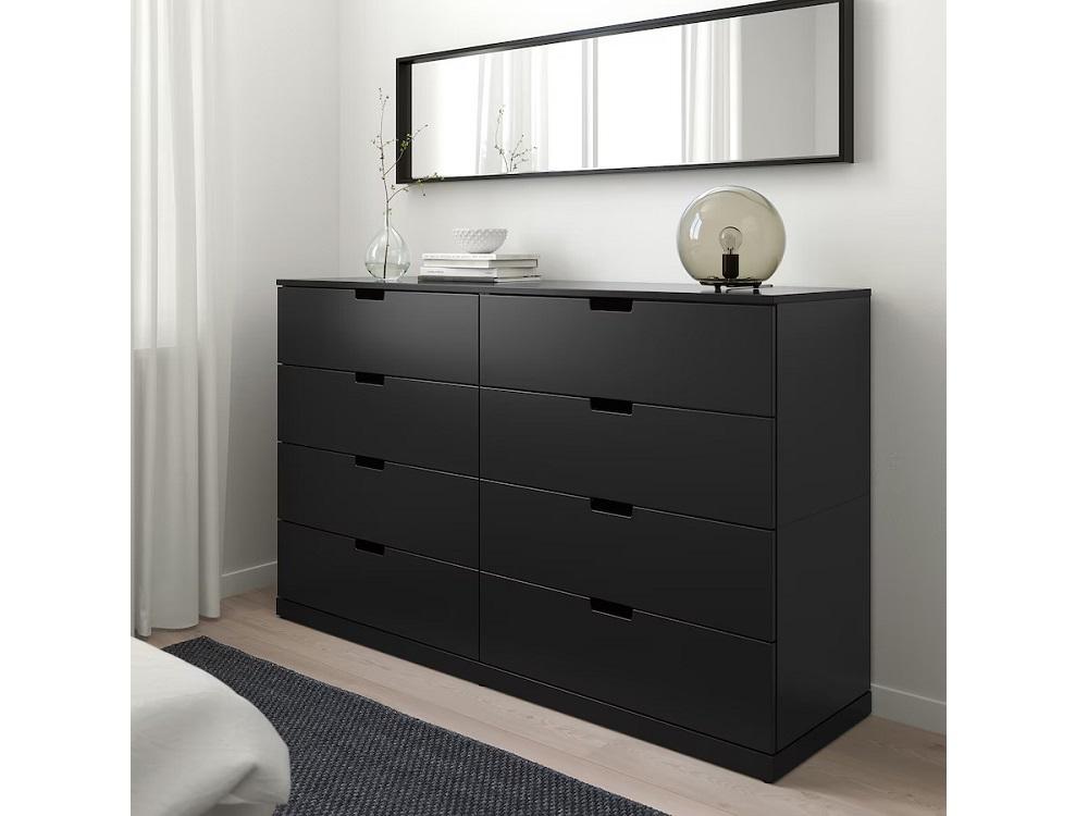 Комод Нордли 13 black ИКЕА (IKEA) изображение товара