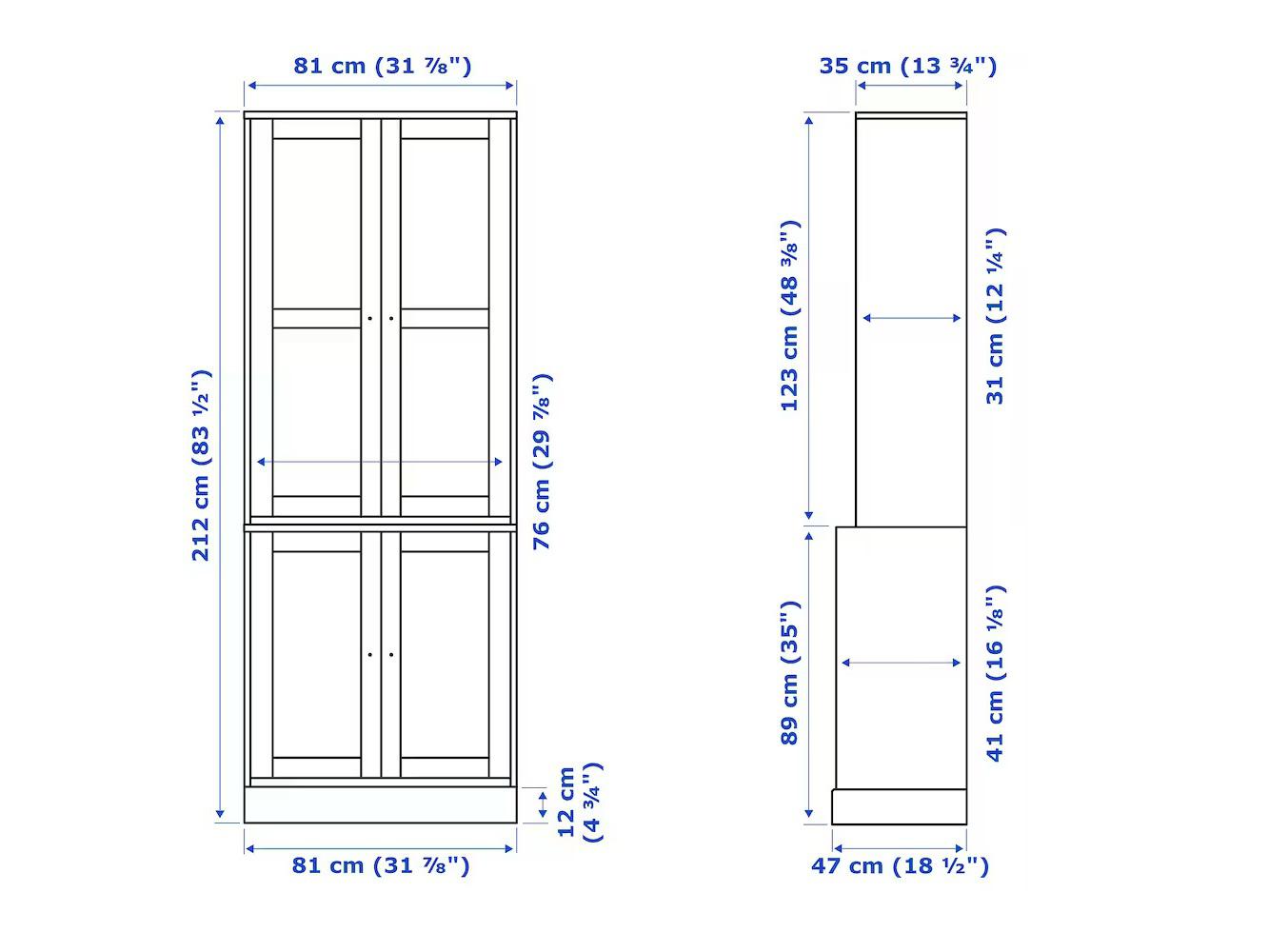 Книжный шкаф Хавста 11 white ИКЕА (IKEA) изображение товара