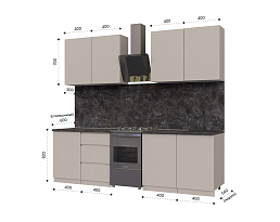 Изображение товара Кухонный гарнитур METOД 1 brown ИКЕА (IKEA) на сайте adeta.ru